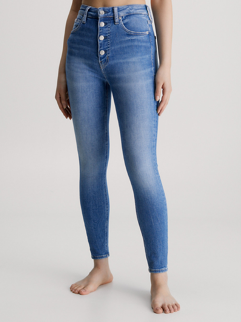DENIM MEDIUM High Rise Super Skinny Ankle Jeans undefined women Calvin Klein