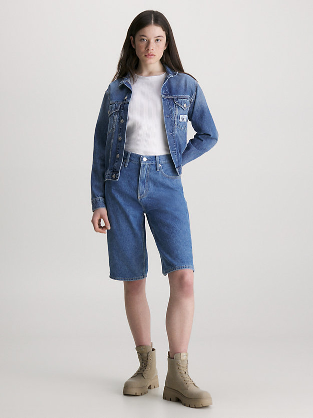 veste en jean denim medium pour femmes calvin klein jeans