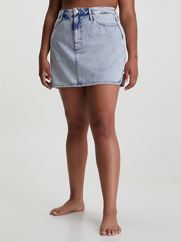 DENIM LIGHT Mini-jupe en jean for femmes CALVIN KLEIN JEANS