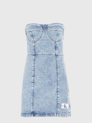 Korsett-Kleid aus recyceltem Denim Calvin Klein® | J20J2212761AA