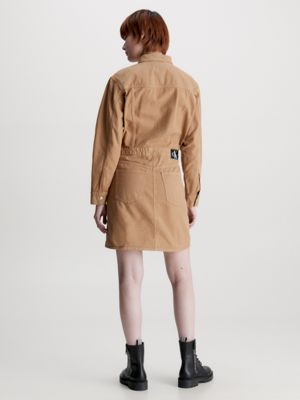 Cotton Canvas Button-Through Dress Calvin Klein® | J20J2212831A4