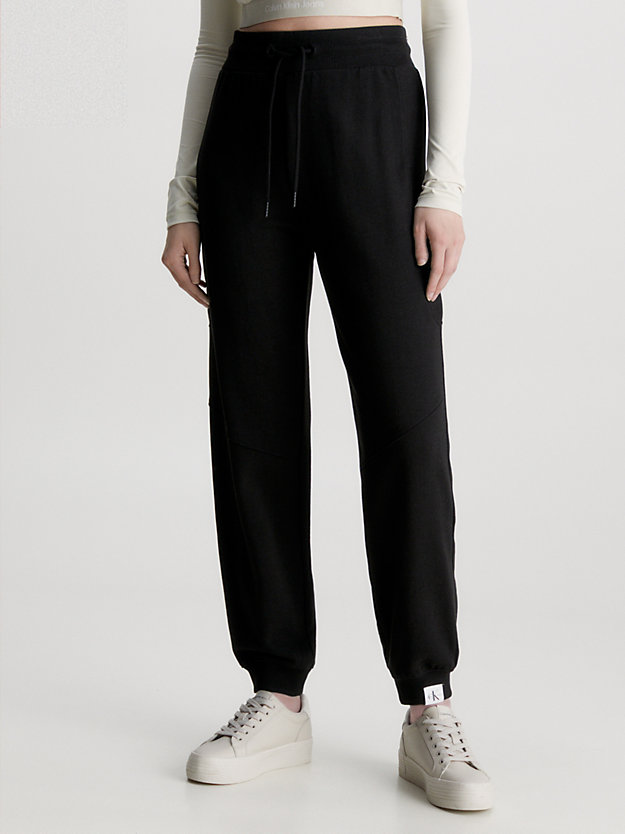 CK BLACK Spodnie dresowe z bawełny organicznej dla Kobiety CALVIN KLEIN JEANS