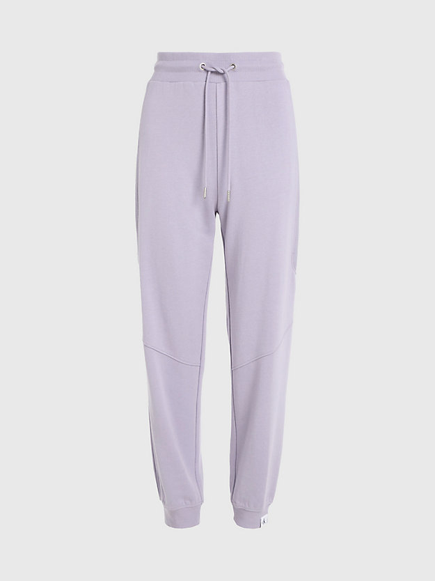 lavender aura joggingbroek van biologisch katoen voor dames - calvin klein jeans
