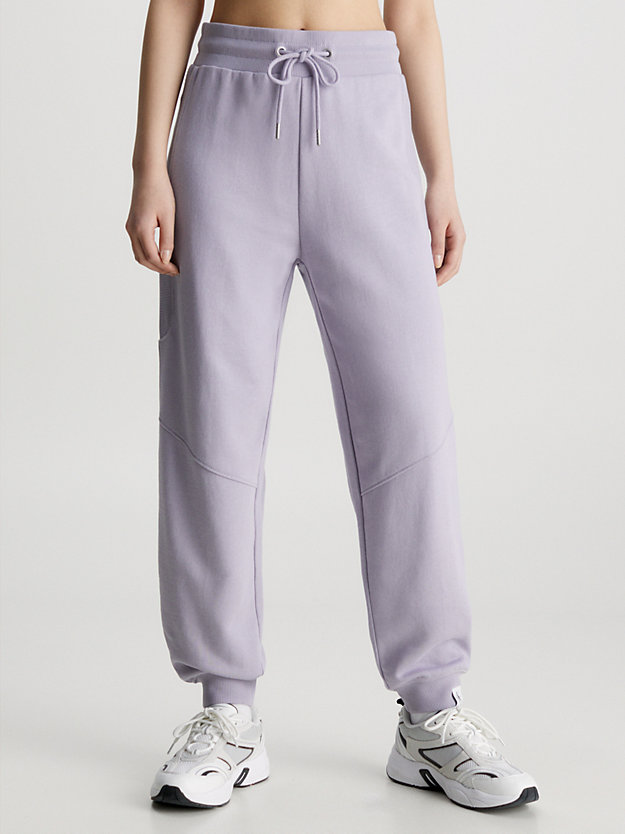 pantalon de jogging en coton bio lavender aura pour femmes calvin klein jeans