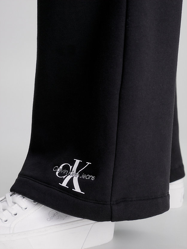 CK BLACK Pantalon de jogging droit avec monogramme for femmes CALVIN KLEIN JEANS