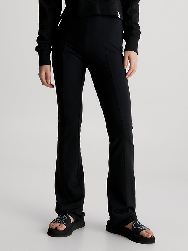 legging évasé en jersey milano ck black pour femmes calvin klein jeans