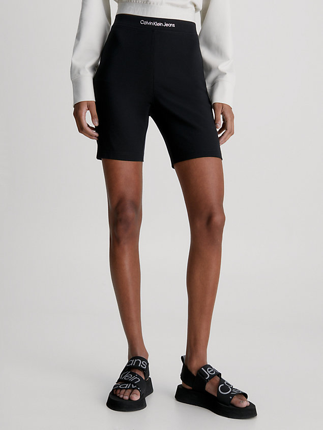 black milano jersey cycling shorts for women calvin klein jeans