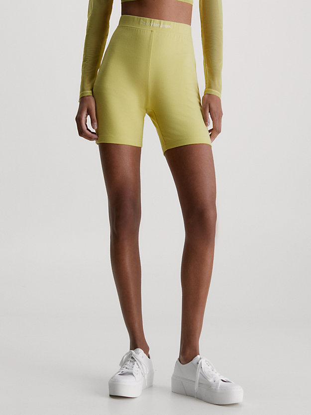 yellow sand milano jersey cycling shorts for women calvin klein jeans