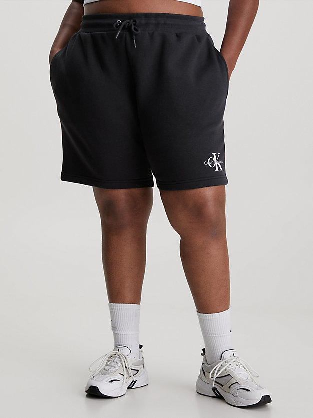 CK BLACK Lässige Monogramm-Jogging-Shorts für Damen CALVIN KLEIN JEANS