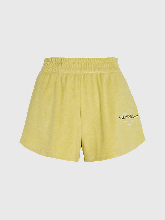 gold shorts aus frottee für damen - calvin klein jeans