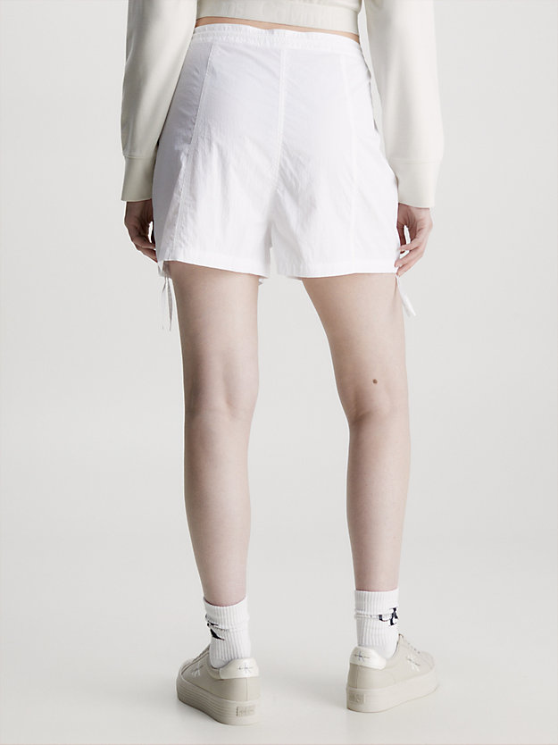 BRIGHT WHITE Pantaloncini in nylon morbido da donna CALVIN KLEIN JEANS