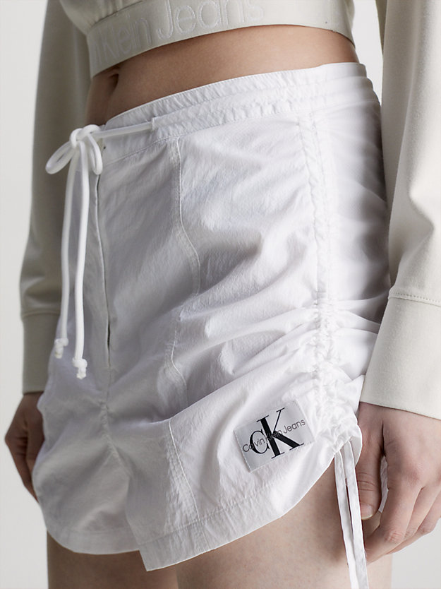 BRIGHT WHITE Soft Touch Nylon Shorts for women CALVIN KLEIN JEANS