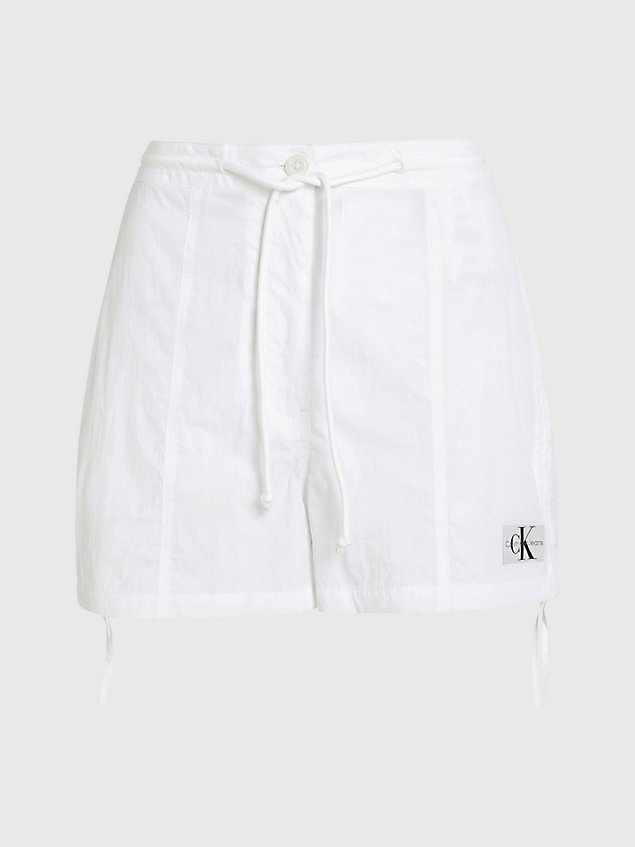 pantaloncini in nylon morbido white da donna calvin klein jeans