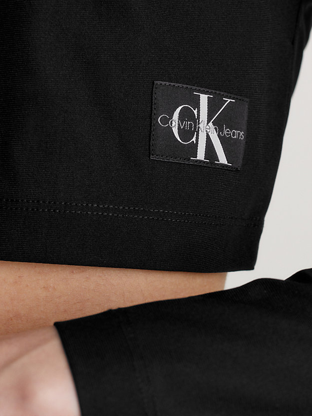 ck black slim stretch long sleeve top for women calvin klein jeans