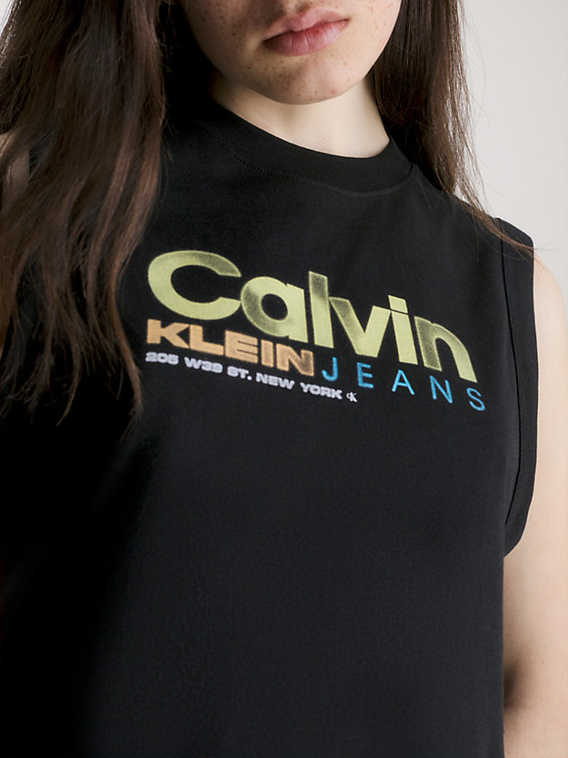 CK BLACK Canotta con logo da donna CALVIN KLEIN JEANS