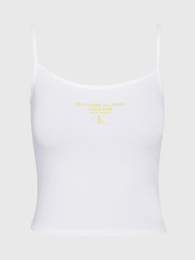 white logo tank top for women calvin klein jeans