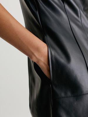 Calvin klein faux outlet leather dresses