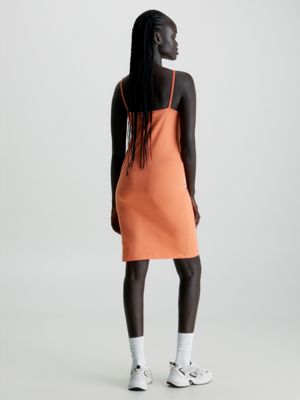 Schmales Trägerkleid aus Stretch-Baumwolle Calvin Klein® | J20J221406SDD