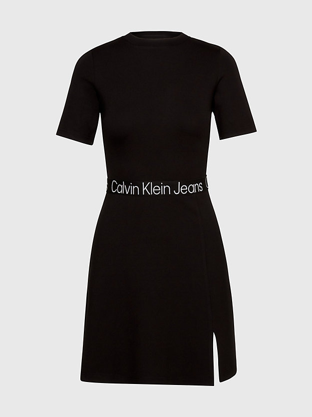 CK BLACK Robe Logo Tape en jersey Milano for femmes CALVIN KLEIN JEANS