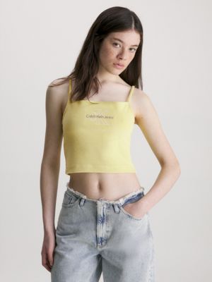 Yellow calvin klein clearance top