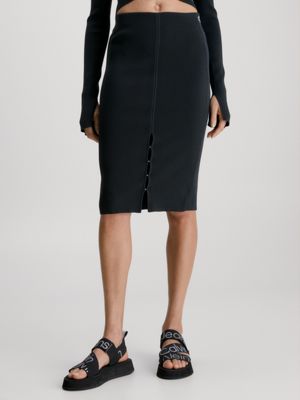 Hook and Eye Midi Skirt Calvin Klein® | J20J221437BEH