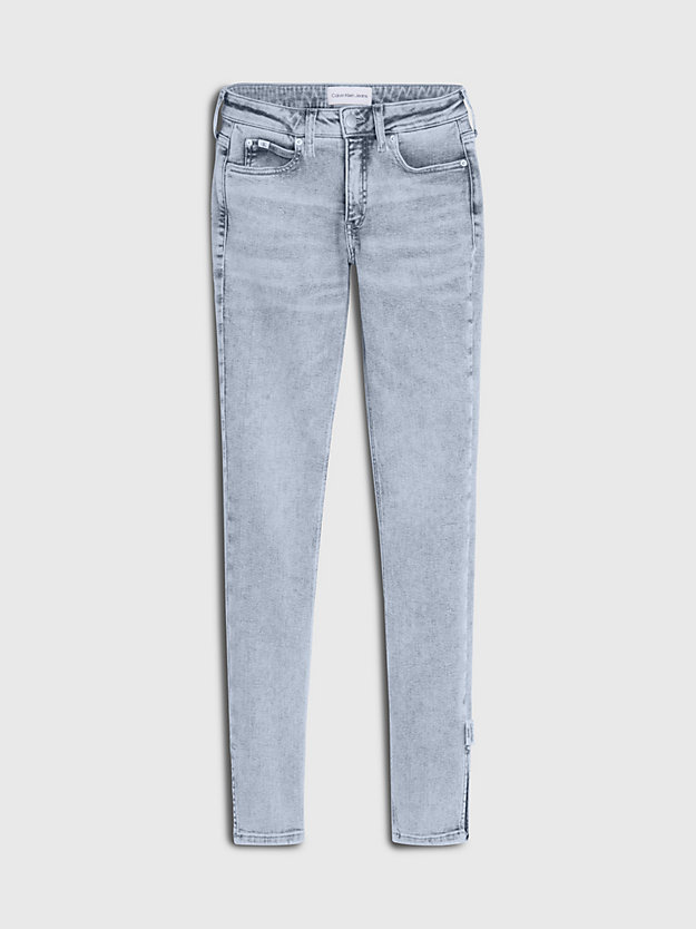 denim grey mid rise skinny jeans for women calvin klein jeans
