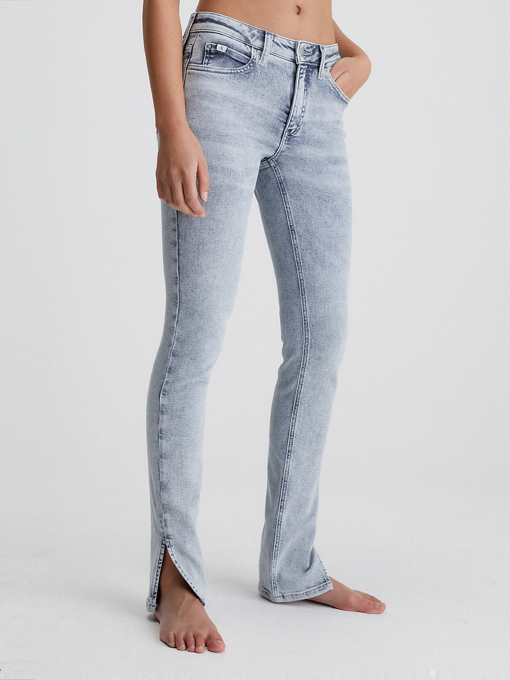 DENIM GREY Mid Rise Skinny Jeans undefined women Calvin Klein