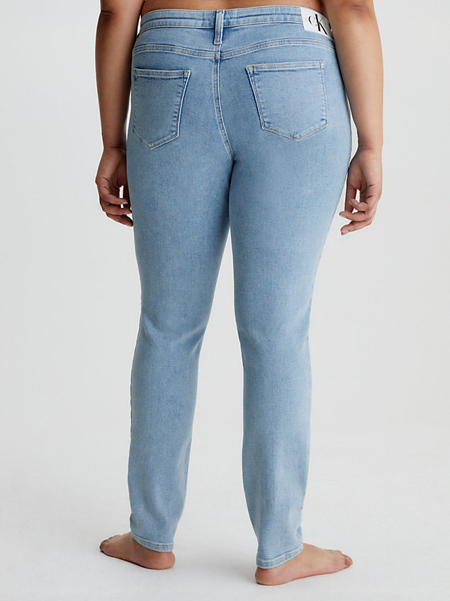 denim low rise skinny jeans voor dames - calvin klein jeans
