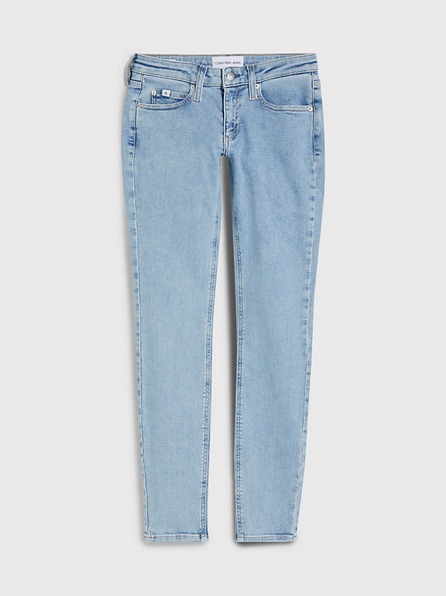 denim light low rise skinny jeans voor dames - calvin klein jeans