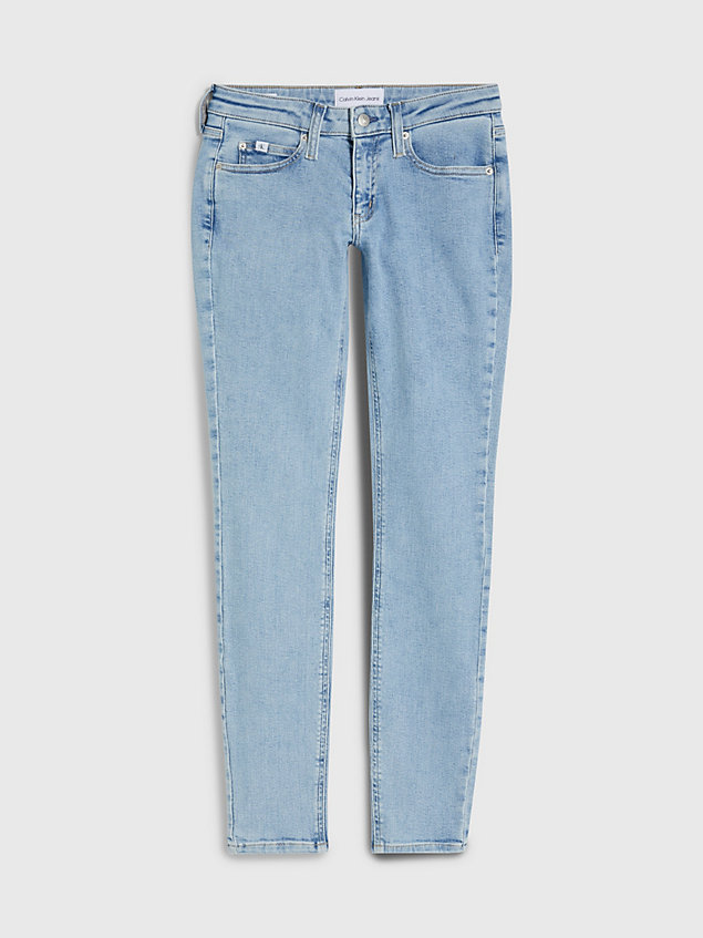 denim jeansy skinny z niskim stanem dla kobiety - calvin klein jeans