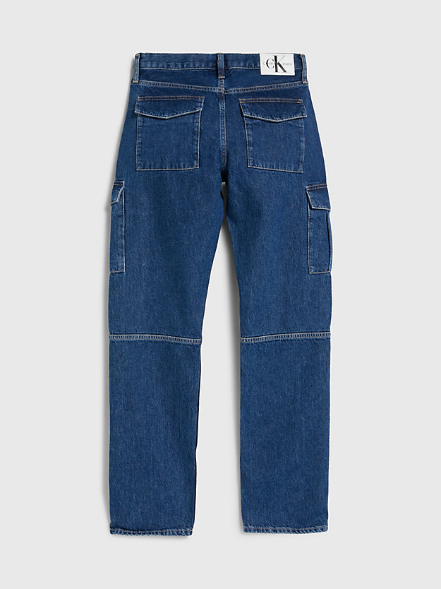denim medium jeansy low rise straight dla kobiety - calvin klein jeans