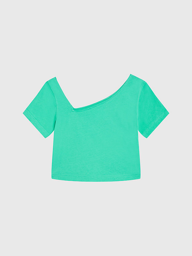 AQUA GREEN Schmal geschnittenes Cropped T-Shirt - Pride für Damen CALVIN KLEIN JEANS