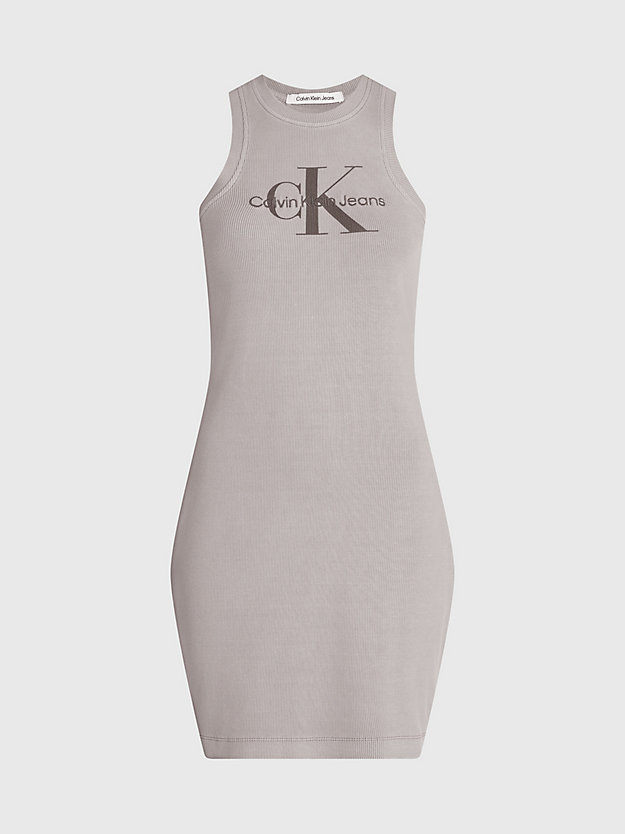SHITAKE Wąska ściągaczowa sukienka bez rękawów z monogramem dla Kobiety CALVIN KLEIN JEANS