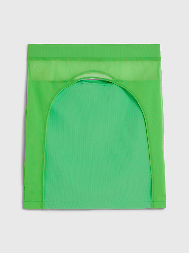 green minirock aus mesh-lagen - pride für damen - calvin klein jeans