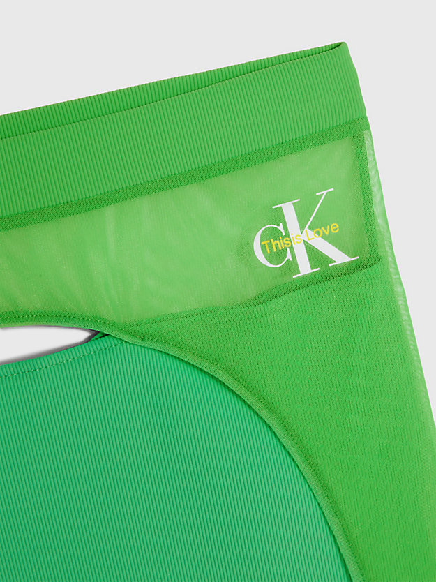 LAGUNA GREEN Mini-jupe en maille superposée - Pride for femmes CALVIN KLEIN JEANS