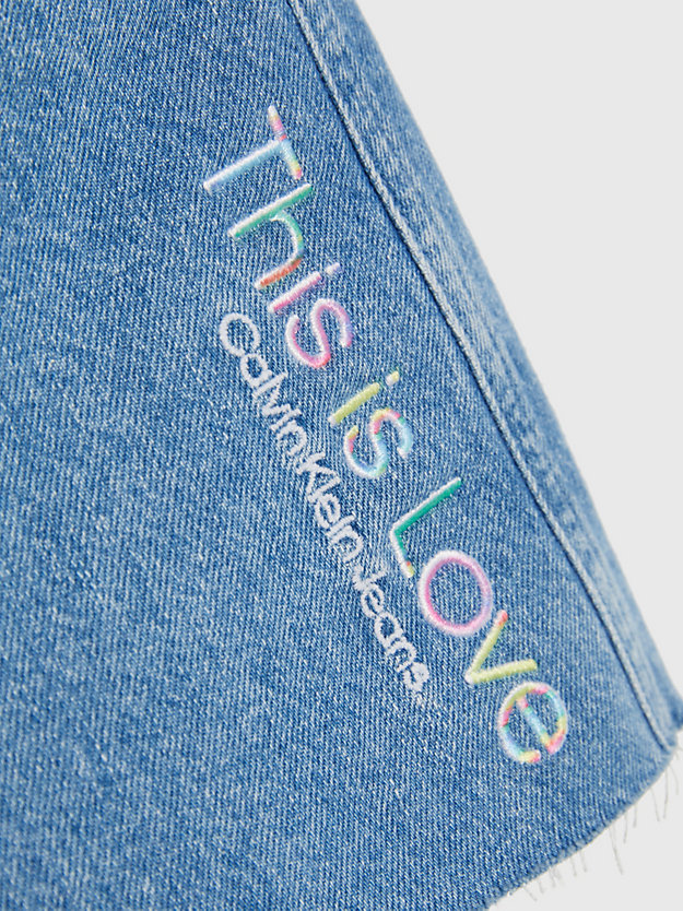 DENIM LIGHT Minigonna micro di jeans - Pride da donna CALVIN KLEIN JEANS