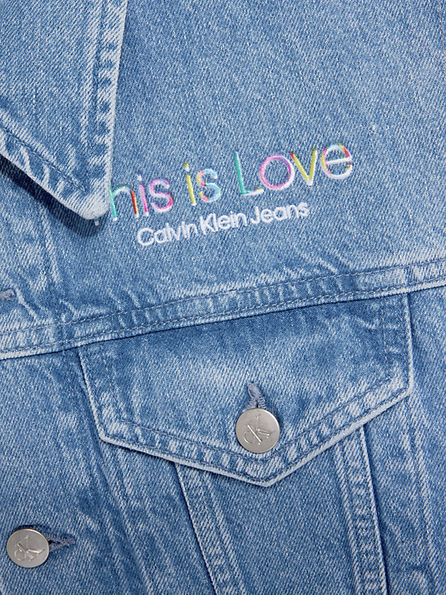 DENIM LIGHT Veste courte en jean - Pride for femmes CALVIN KLEIN JEANS