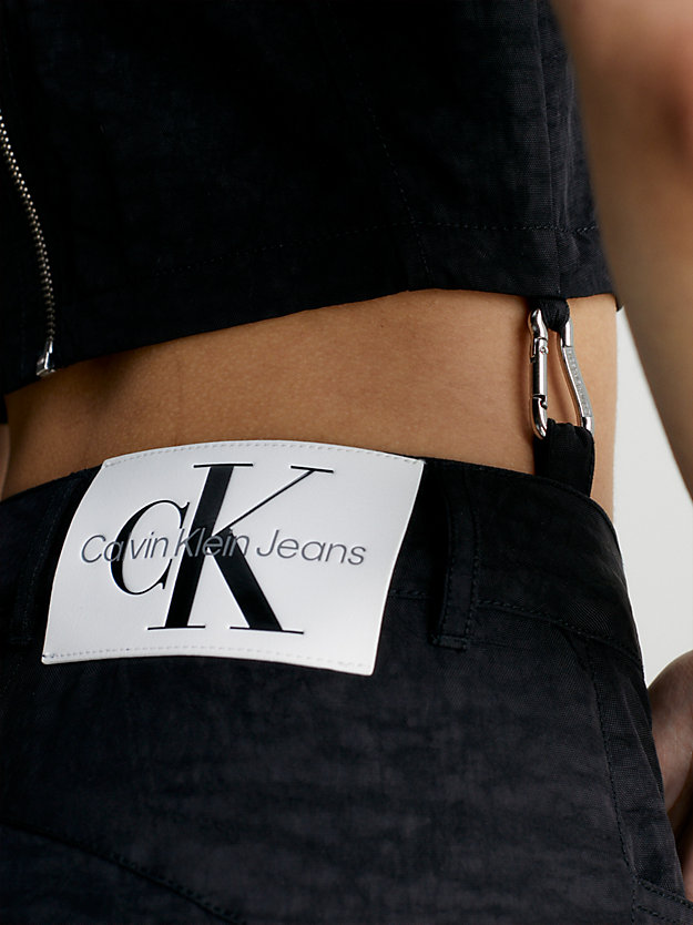 ck black 2-in-1 jumpsuit met uitsnede voor dames - calvin klein jeans