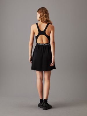 Calvin klein logo dress on sale