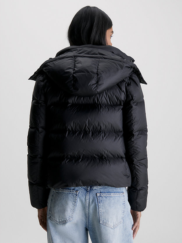 ck black down puffer jacket for women calvin klein jeans