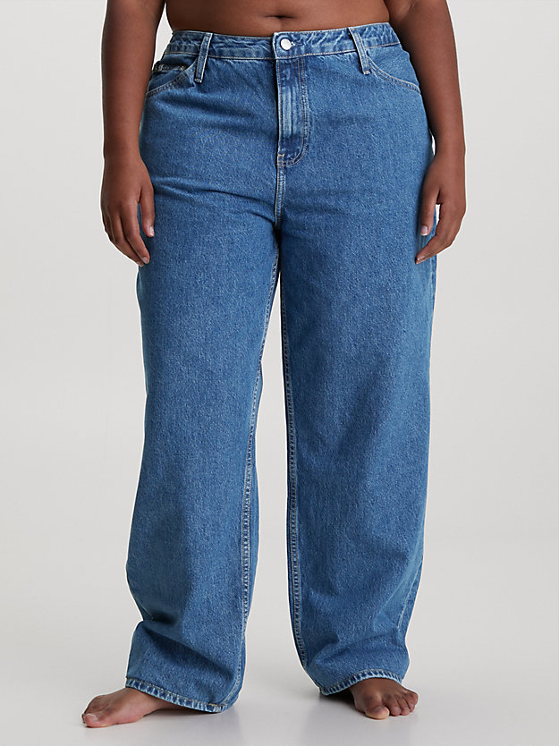 denim dark 90's straight jeans voor dames - calvin klein jeans