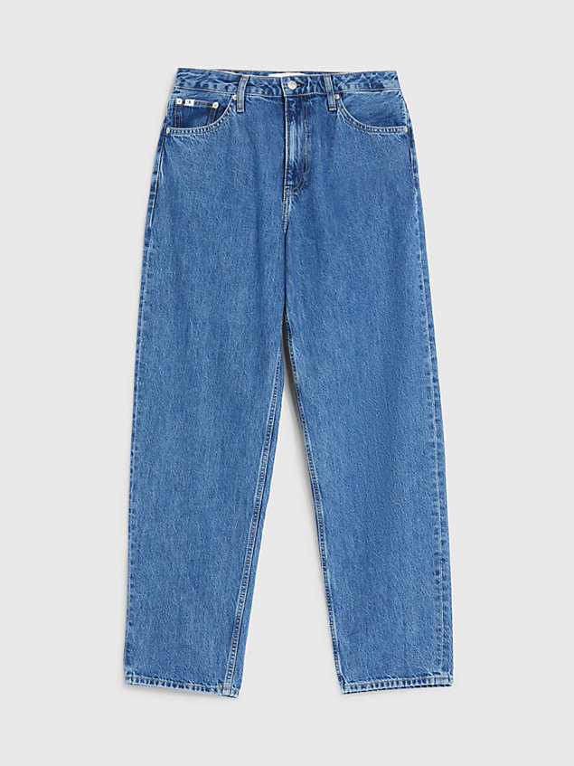 blue jeansy straight w stylu lat 90. dla kobiety - calvin klein jeans