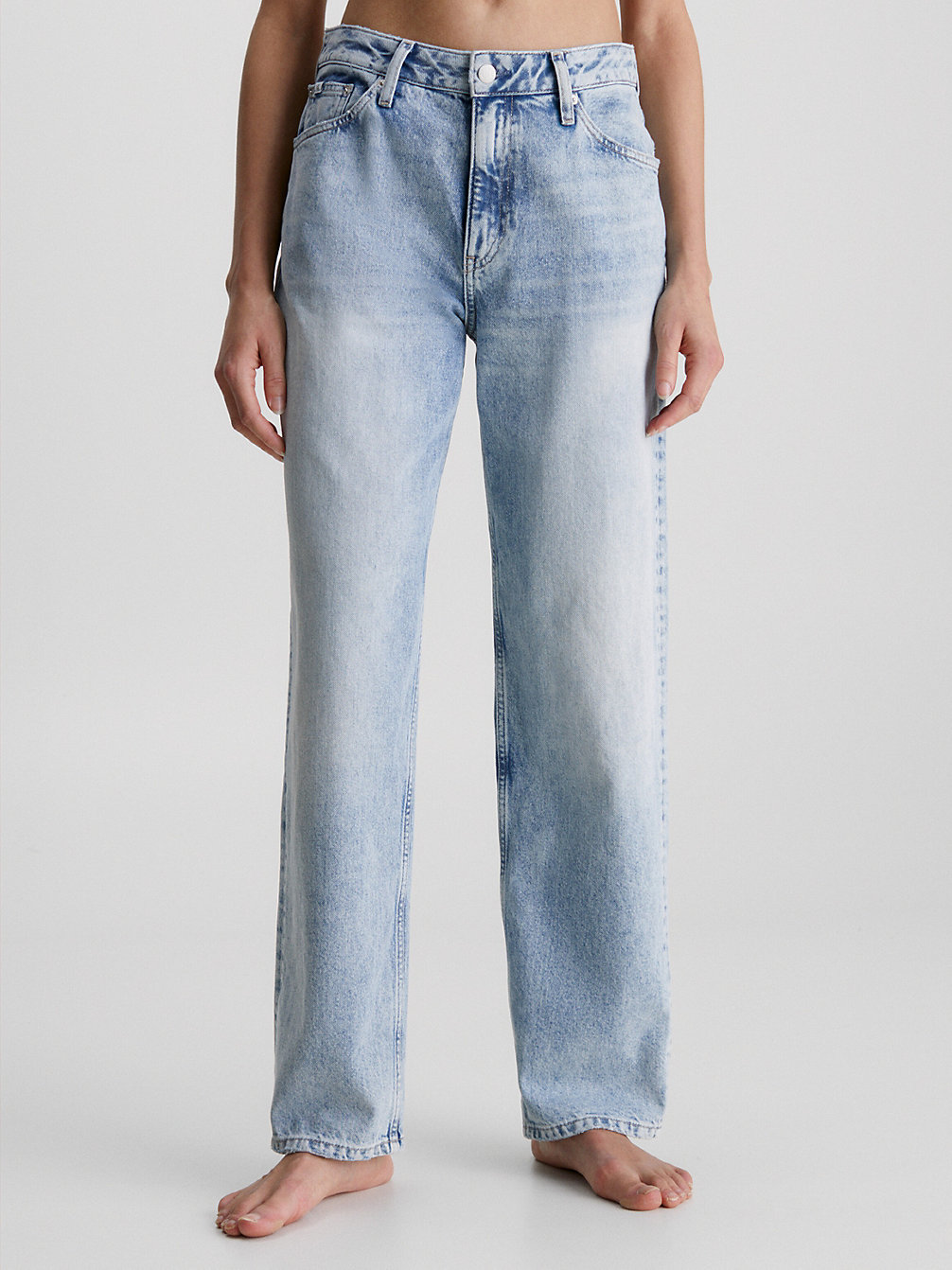 DENIM LIGHT Gerecyclede 90's Straight Jeans undefined dames Calvin Klein