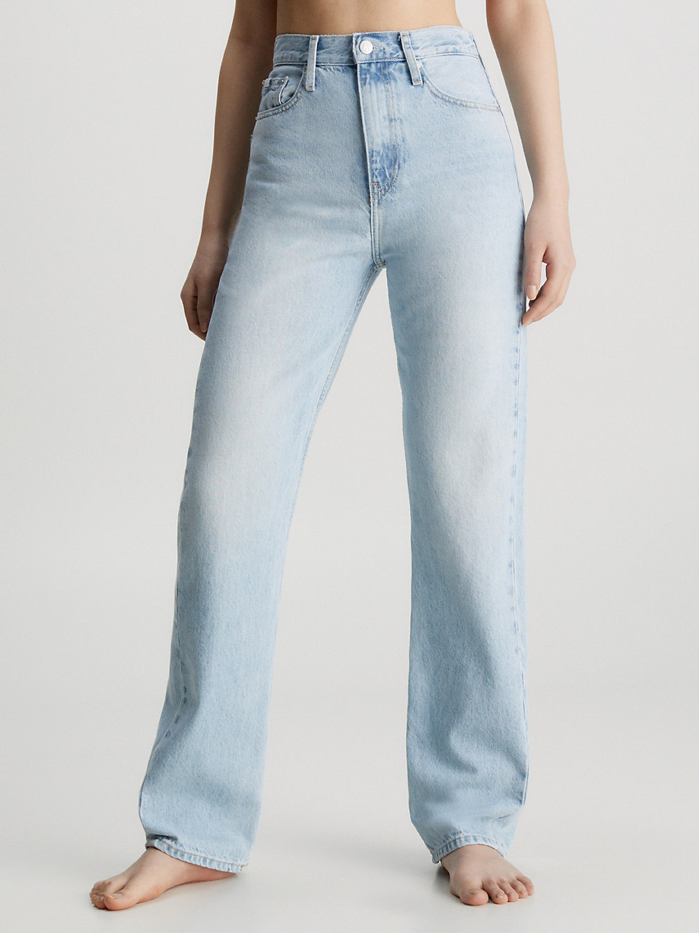 DENIM LIGHT High Rise Straight Jeans undefined women Calvin Klein