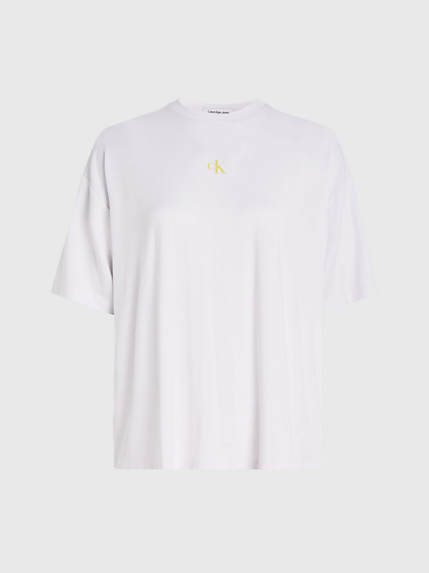 BRIGHT WHITE T-shirt oversize avec logo dans le dos for femmes CALVIN KLEIN JEANS
