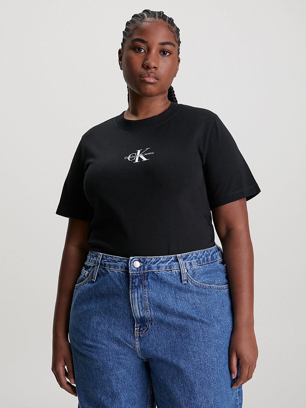 CK BLACK > Plus Size Monogram T-Shirt > undefined dames - Calvin Klein