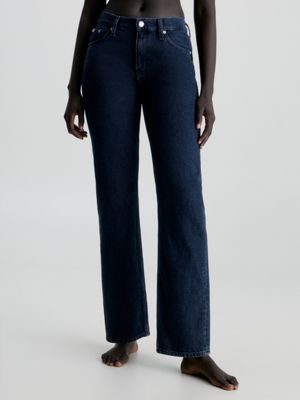 Jeans low on sale waist straight leg