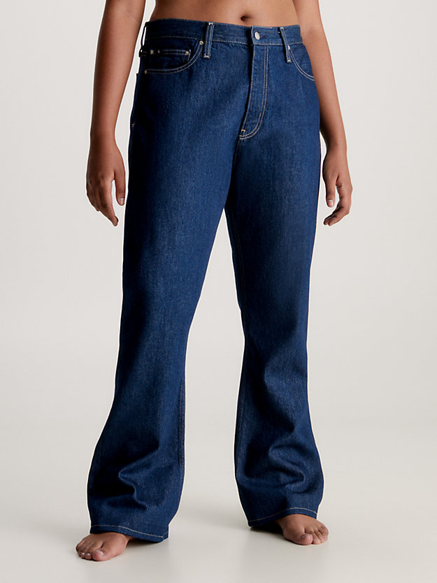 jean bootcut authentique denim rinse pour femmes calvin klein jeans