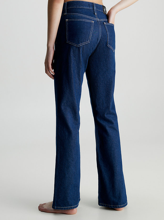 denim rinse authentieke bootcut jeans voor dames - calvin klein jeans