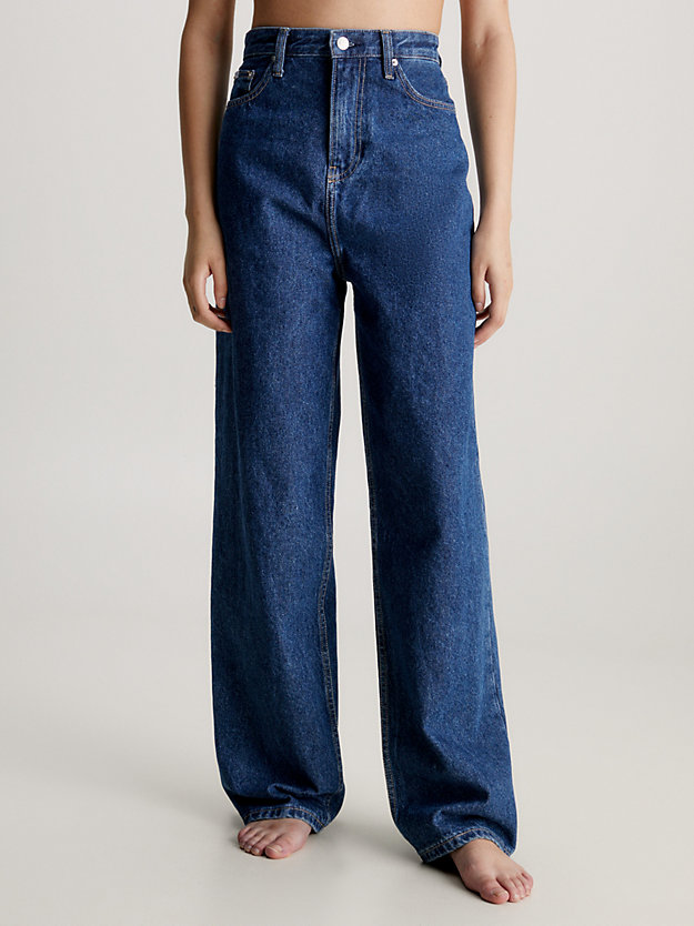 denim medium high rise relaxed jeans for women calvin klein jeans